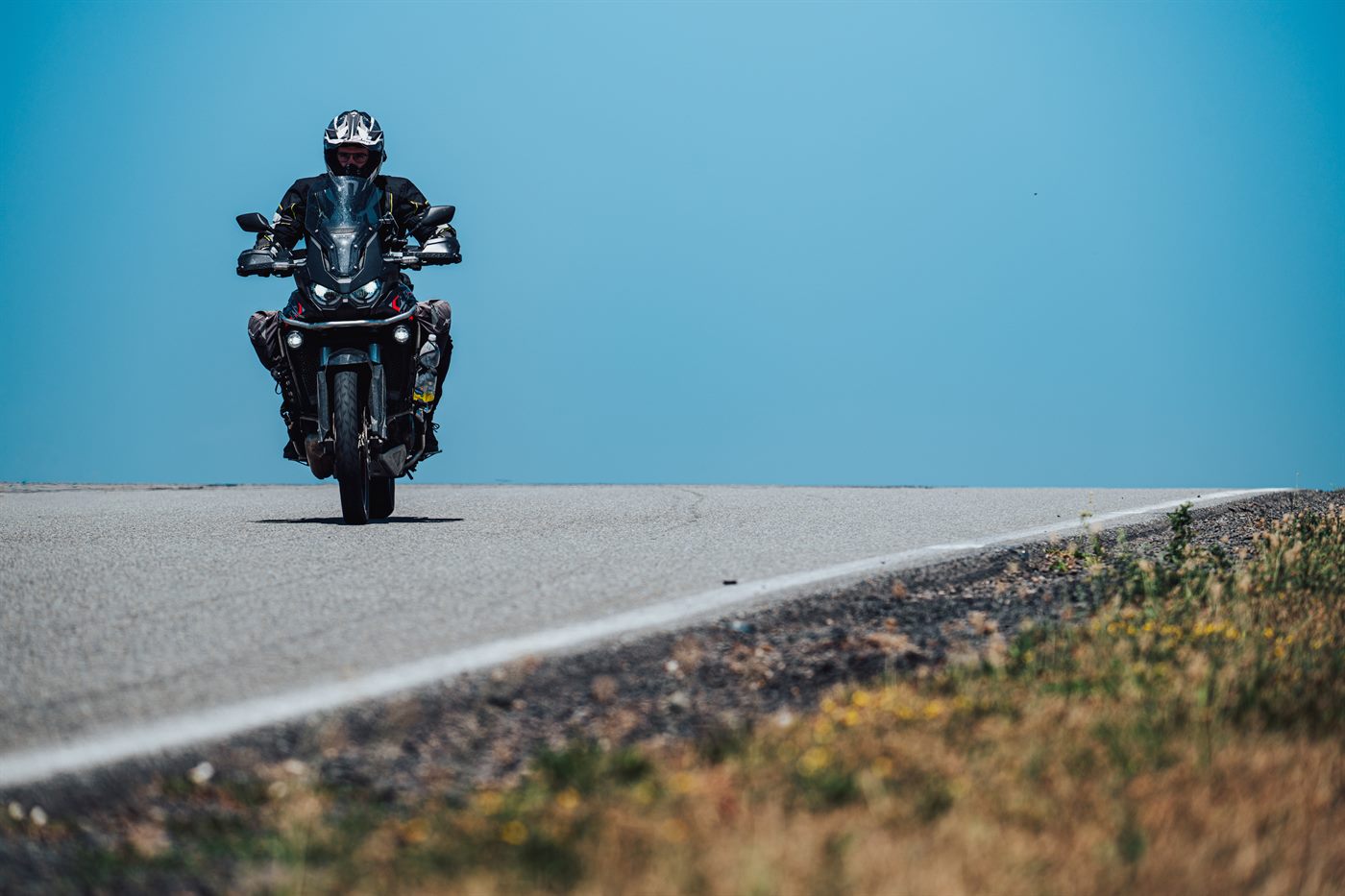 Marek Musil na cestách na motorce
